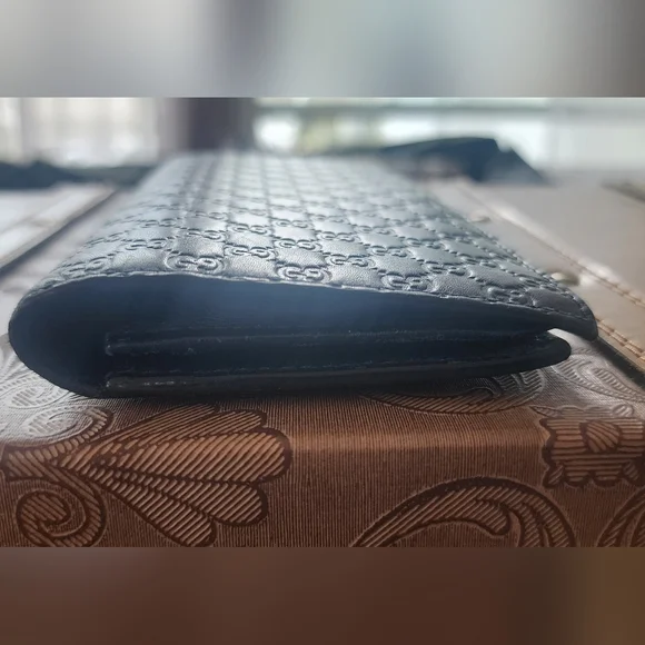 Gucci Navy Leather Wallet